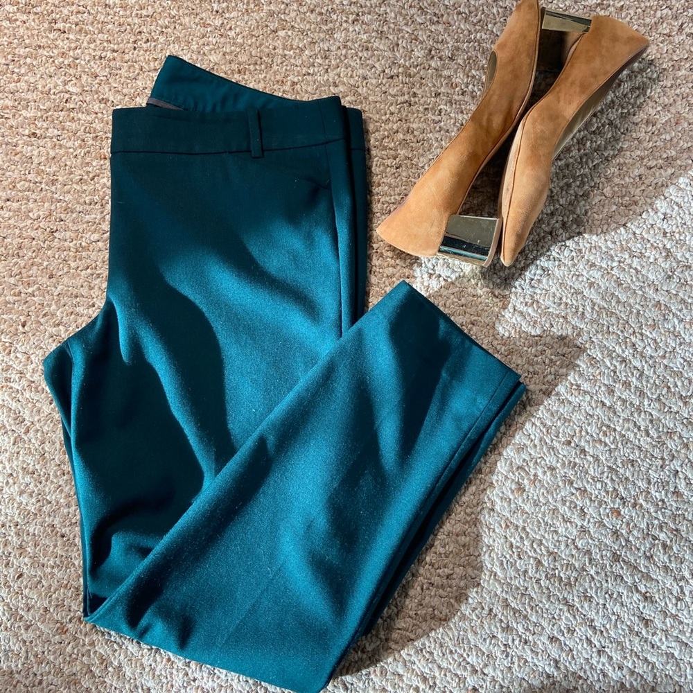 J. Crew Hunter Green Skinny Dress Pant